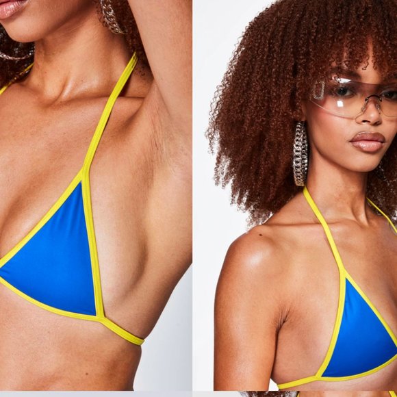 BLUE BIBI BIKINI TOP - Picture 3 of 4